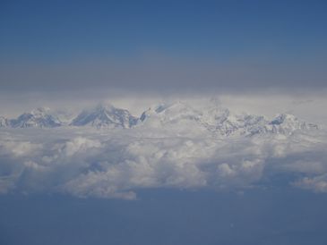 Anapurna - Blick aus dem Flieger